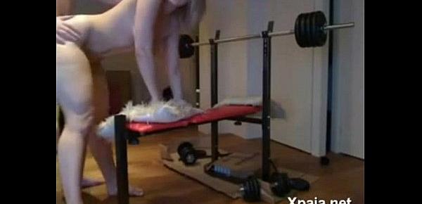  Milf bent over and fucked hard in the gym - Lady-Cams.com